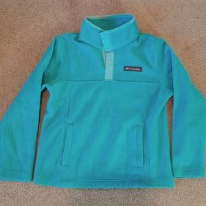 Turquoise Columbia girls fleece size S (8)